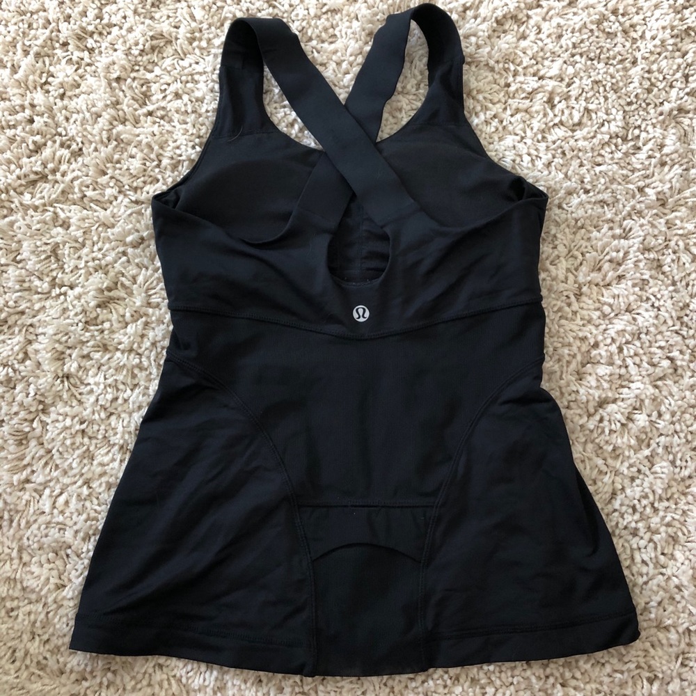 Black Lululemon Running Tank